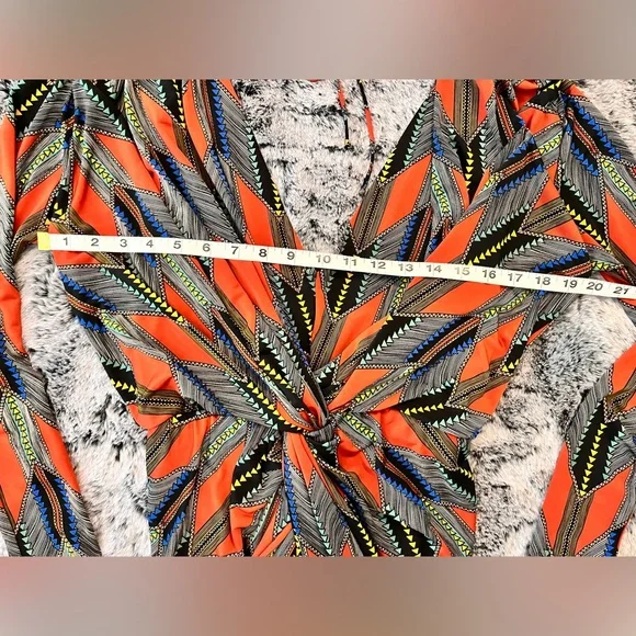 T-Bags Los Angeles Long Sleeve Knot Dress Bodycon Mini Size Small EUC Revolve - Picture 12 of 16